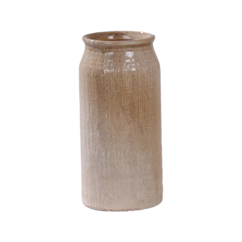 Sandstone, Vase, dia13.5xH28cm, Beige